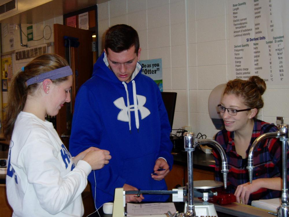 students in science lab